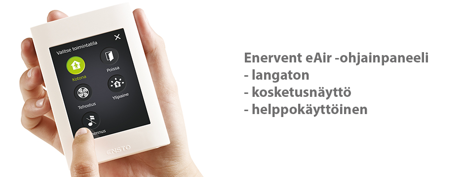 Enervent eAir -ohjauspaneeli